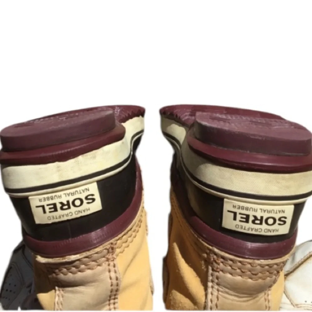 Sorel Joan of Arc Boots Beige Suede Upper Winter Boots Size 6 - Picture 5 of 9